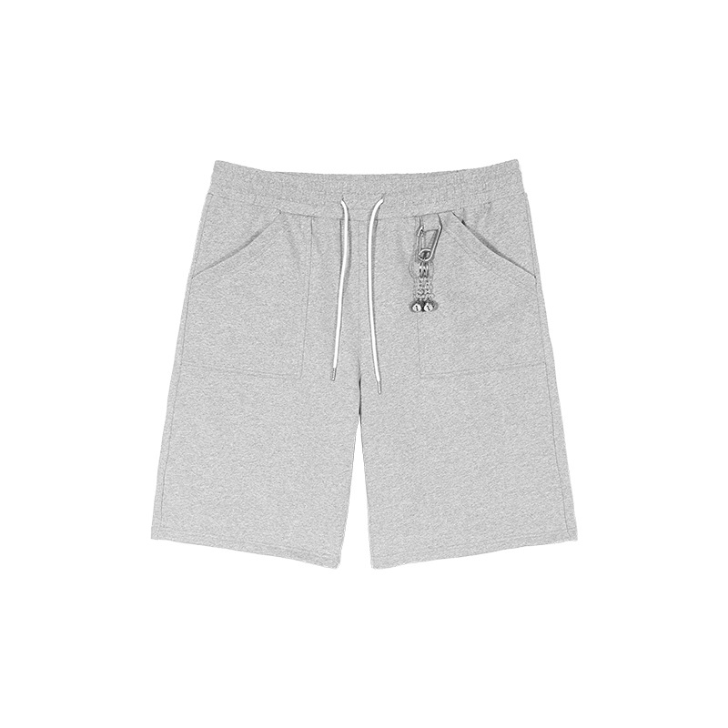 Pantalones cortos casuales de rodilla de alta calidad, pantalones cortos de hombre sueltos, pantalones de moda juveniles de siete puntos.