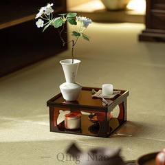 Ruyi フラワーラックライト高級ハイエンドアクリルティーセット収納ラックリビングルーム収納ラック装飾品ホーム茶道アクセサリー