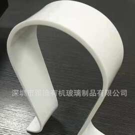 深圳雅迪有机玻璃制品，单面磨砂5MM耳机展架库存处理图片色现货
