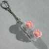 Two-button transparent shell-silicone transparent cat claws