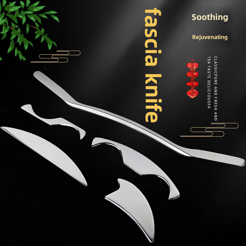 Fascia Knife Muscle Relaxation Fitness Therapy Stainless Steel Release Myofascial Soft Tissue Movement Scraping Tool Massage