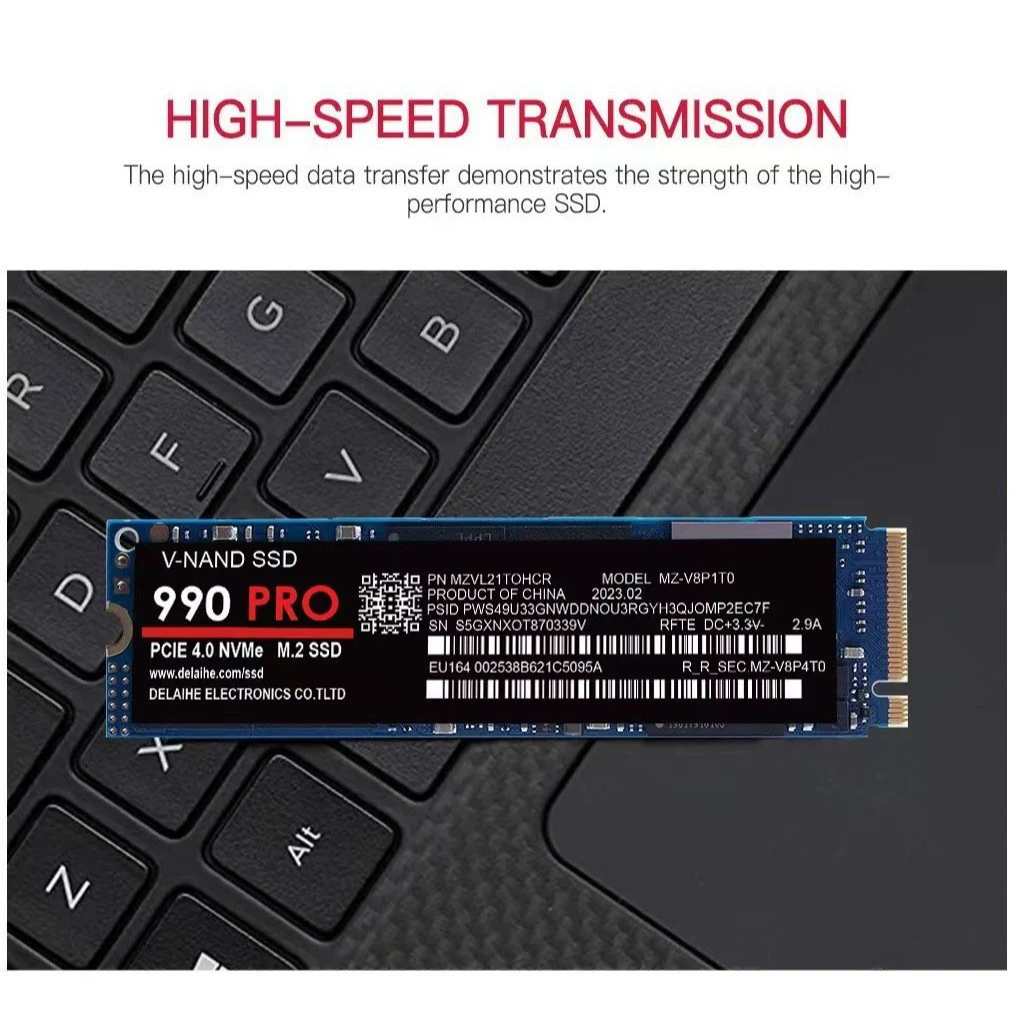 NVMe SSD 980PRO 990PRO M.2 PCIe 4.0 — высокоскоростное расширение 512GB/1TB/2TB/4TB