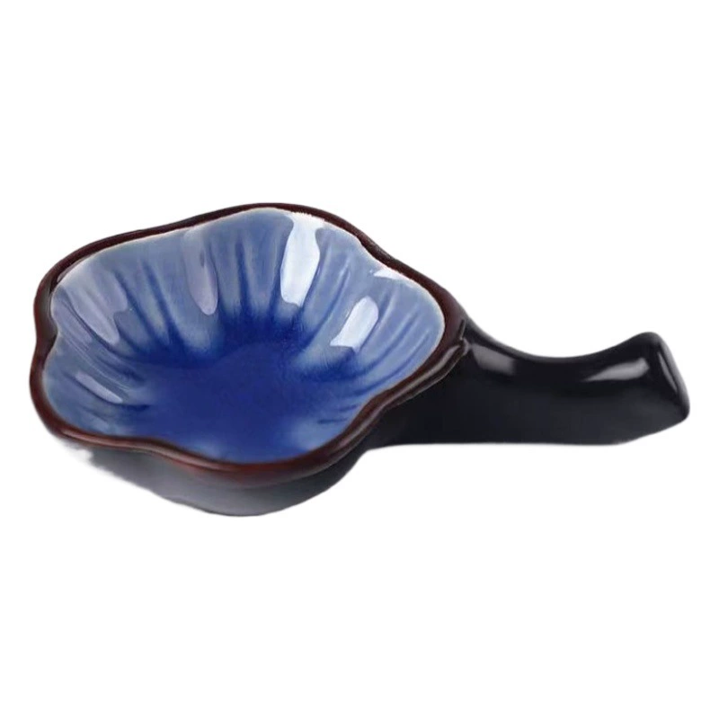 Цветение сливы Керамические чернила Блюдо Держатель для щетки Ручка лизает маленькое блюдо для воды Исследование Четыре сокровища Чернила для бассейна Картридж для чернил Лоток для чернил Мытье карандашей