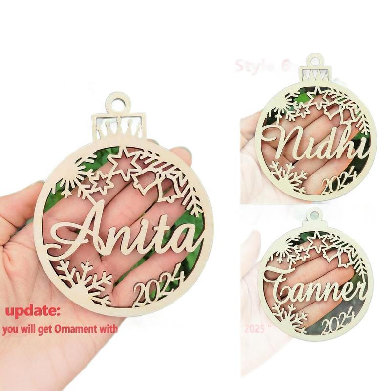 Christmas 定 制名字圣诞挂牌圣诞球圣诞树挂件圣诞礼物圣诞装饰|undefined