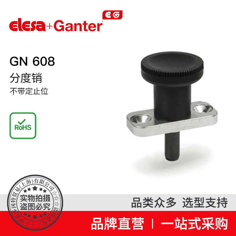 Elesa Ganter伊莉莎冈特 GN 608 分度销 不带定止位
