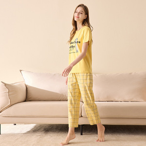 【断号福祉】春夏純綿カップルパジャマ