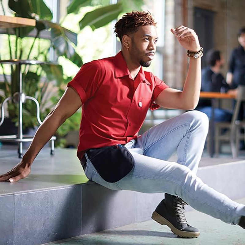 Transfronterizo Amazon poliéster algodón delantal colgar cinturón herramientas bolsas de cintura ropa de hombre dos bolsillos fábrica al por mayor