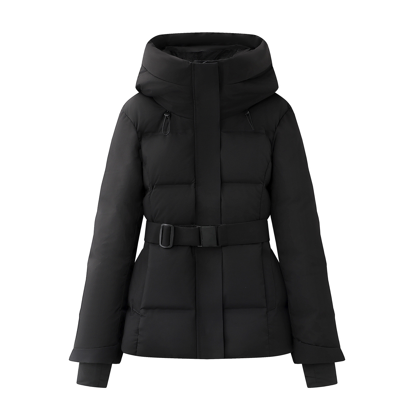 2025 Winter New New National Standard Goose down Jacket Fashionable Waist-Cinching Hooded down Jacket Warm Jacket for Women 5