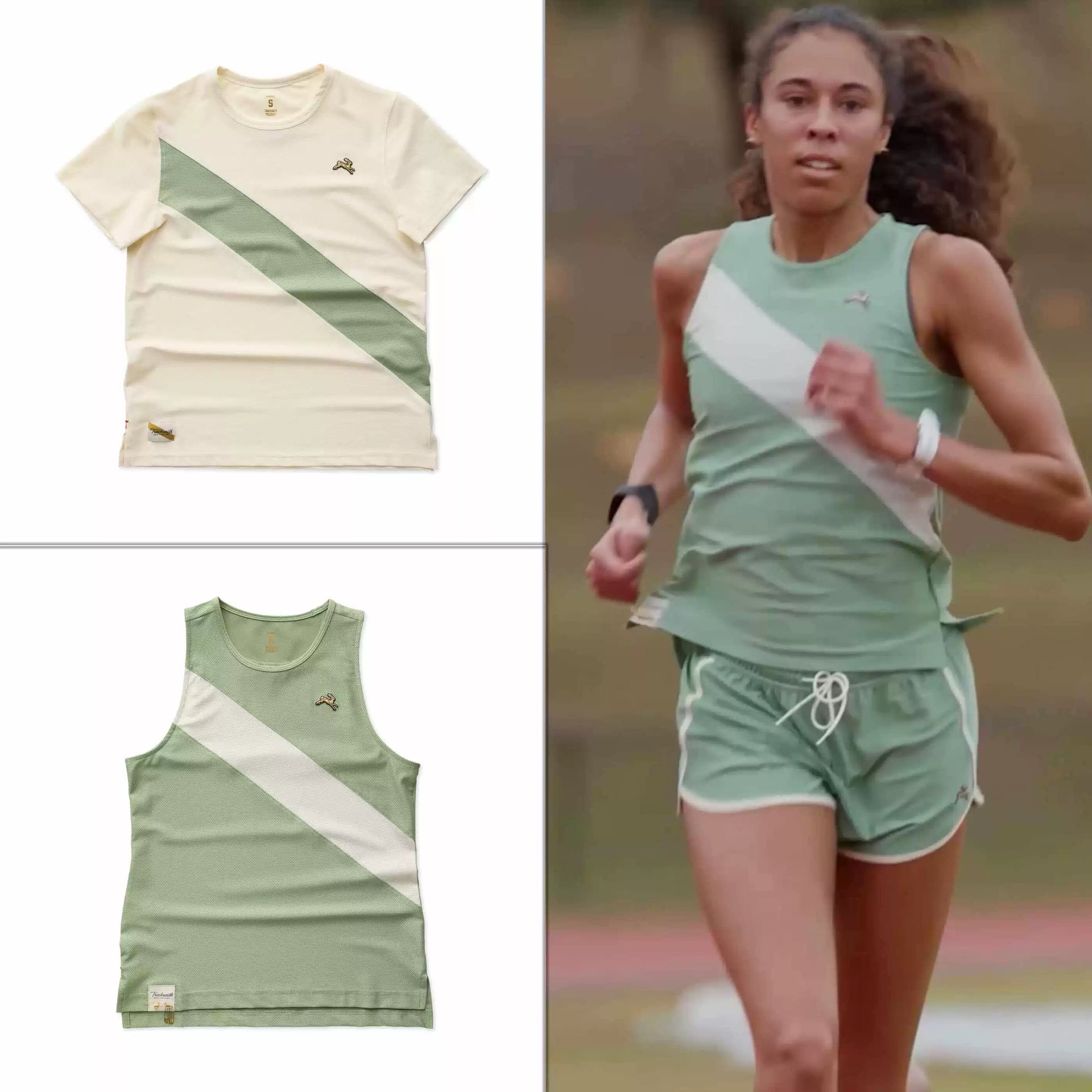 Women's Tracksmith Little Rabbit Fashionable Comfortable Retro Marathon Quick-Dry Breathable Running Sports Vest