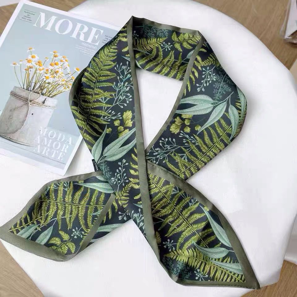 Estilo francés Internet celebridad bufanda banda para el cabello Niñas vintage pajarita banda para el cabello largo Corea del Sur ins cuerda para el cabello accesorios para el cabello