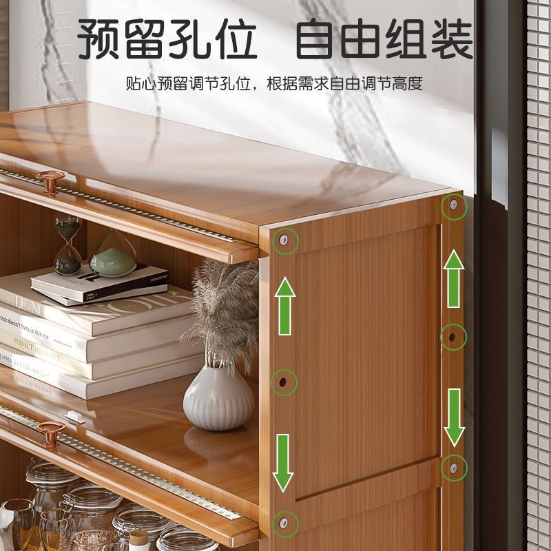 网红书柜带门置物柜实木家用书房客厅落地书架柜子卧室收纳展示柜|undefined