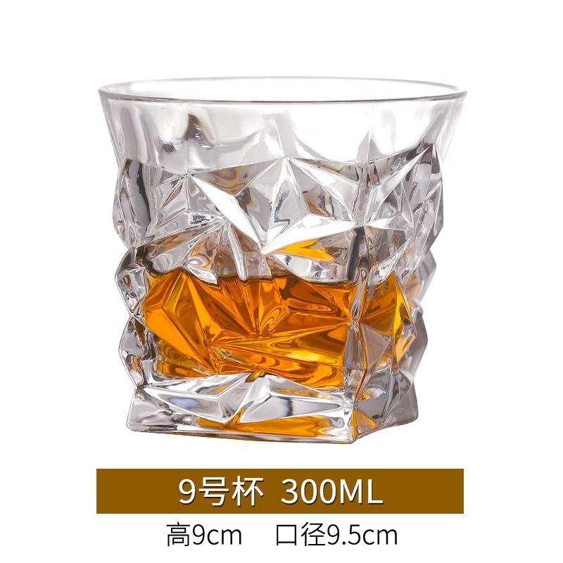Nueva copa de whisky engrosada, copa de vino creativa, juego de copa de cerveza, copa de vidrio, barra de vino, KTV, hogar