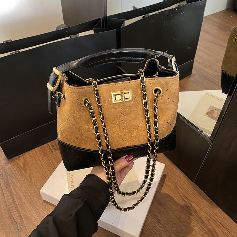Women's Retro Suede Tote Bag 2026 New Arrival - Large Capacity Shoulder Bag For Commuting And Work - Thumbnail 6