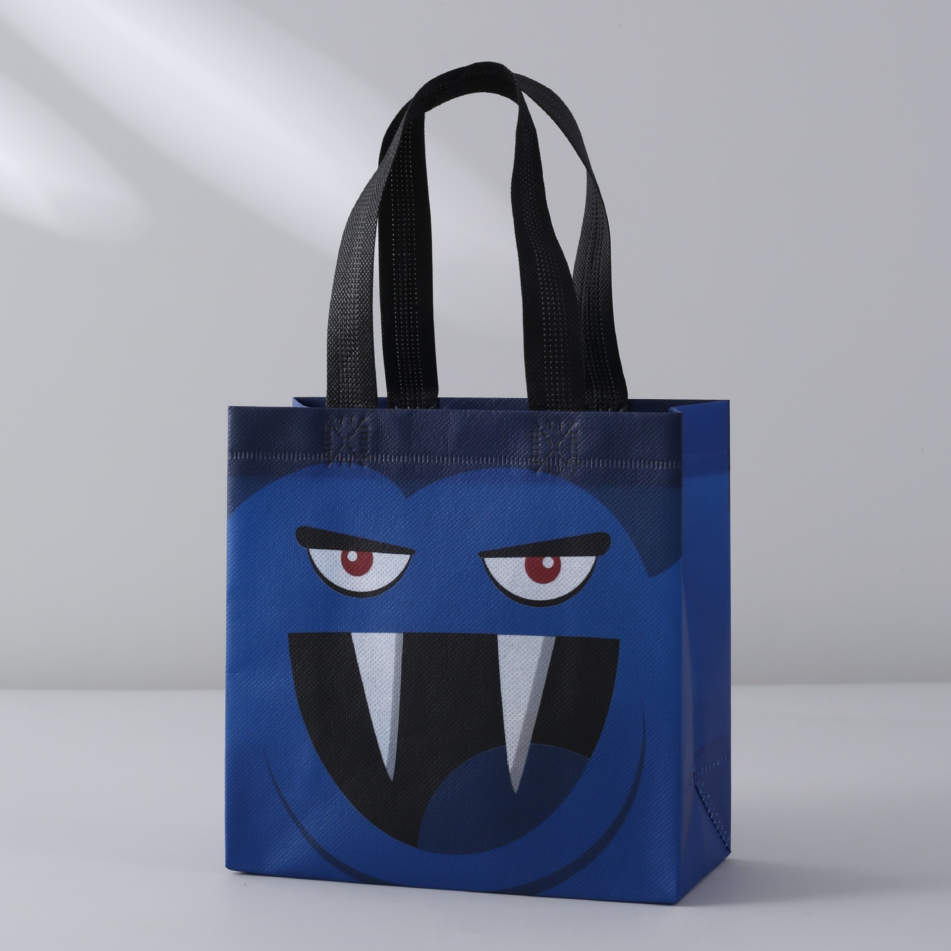 Bolsa de lienzo impresa de Halloween transfronteriza bolsa no tejida bruja calabaza bolsa de mano plegable impresión de gran capacidad