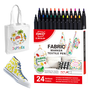 Guangna Fabric Fabric Pen Graffiti Clothes T-shirt Washable Waterproof Marker Pen Handmade Painted Diy Color-free Fabric