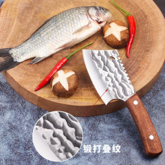 Forged fish killing knife, small kitchen knife, commercial fish killing knife, special knife for slicing open the back of fish, sashimi slicing knife, fish scale scraping knife