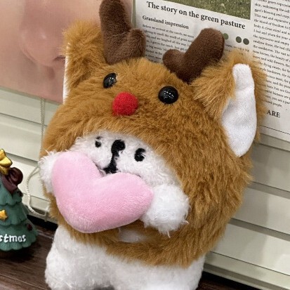 ライン子犬ペンダント小さな人形スクールバッグキーペンダント人形バッグペンダント人形誕生日ギフト|undefined