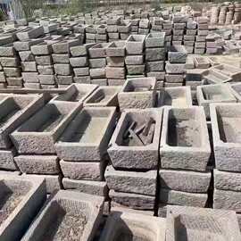 定制老石槽景区园林仿古养鱼流水石槽摆件旧石槽猪槽马槽庭院鱼池