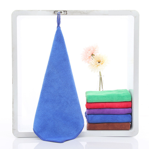 Fine Fiber Cleaning Cloth, Car Wash Towel, Absorbent Wipe, 420g, 30*30, Hook, Multi-purpose Car Wash Towel