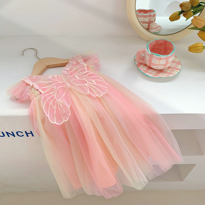 Princess Colorful Nylon Girls Dresses display picture 14