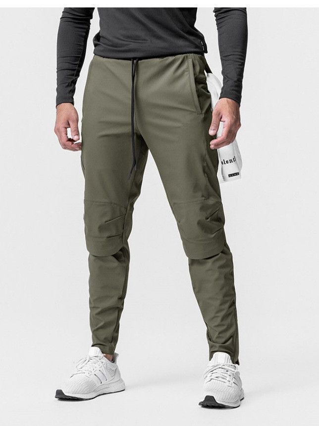 Comercio exterior nuevos Pantalones deportivos de seda de hielo Pantalones deportivos de verano de los hombres de secado rápido de fitness pantalones casuales sueltos atados al tobillo