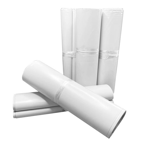 White thick express bag large wholesale new material logistics bag waterproof packing bag slender strip express packaging bag