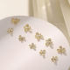 Light luxury nail art accessories ins style diamond lilac flower three-dimensional nail decoration Internet famous popular nail drill wholesale