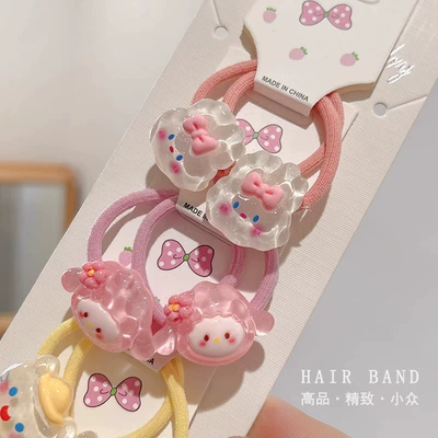 Saç üçün rezinlər: Hair Ties, Small Rubber Bands, Cute Cartoon