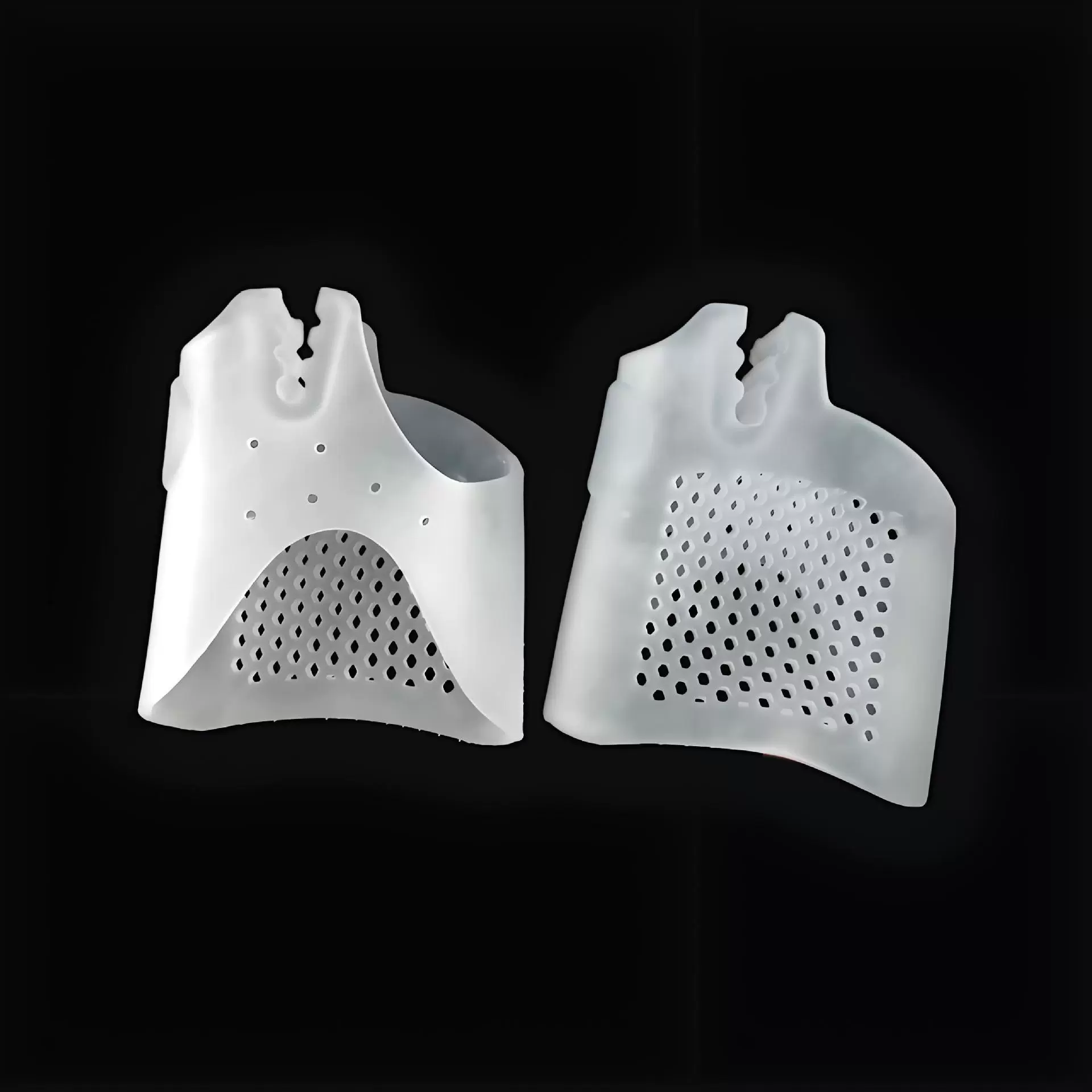 SEBS toe separator thickened honeycomb half size forefoot pad silicone toe separator forefoot pad toe separator half palm foot pad