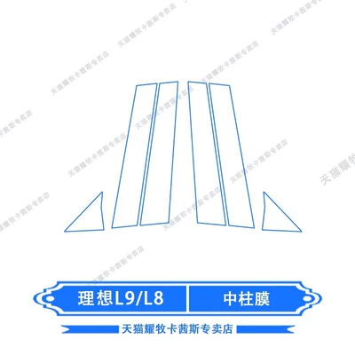 wheel film, interior film, Car interior film - 26-types-of-ideal-l8l9livisultra-center-pillar-membranes