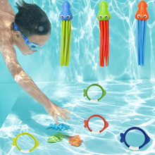 儿童游泳戏水装备游泳馆水下闭气训练教具水底可站立章鱼潜水玩具
