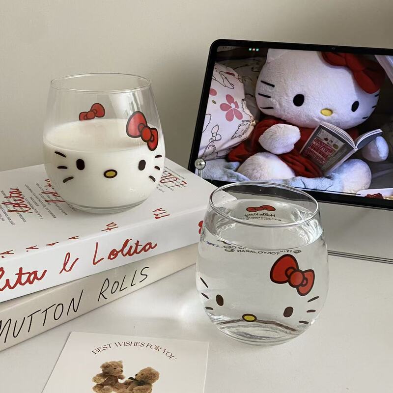 新款杯子INS高颜值三丽欧卡通玻璃杯早餐牛奶杯咖啡杯可爱少女心|undefined