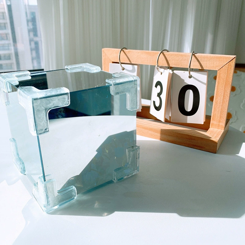 Rubik's cube, plastic night light, DIY, flowered