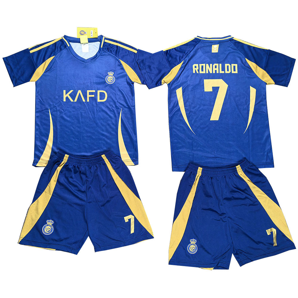 22-25 Miami Argentina France and other football uniforms with the number of children suit 2 to 15 years old football uniform training