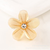 Crystal from pearl, children's crab pin for princess, cute hair accessory flower-shaped, hairgrip, decorations, flowered