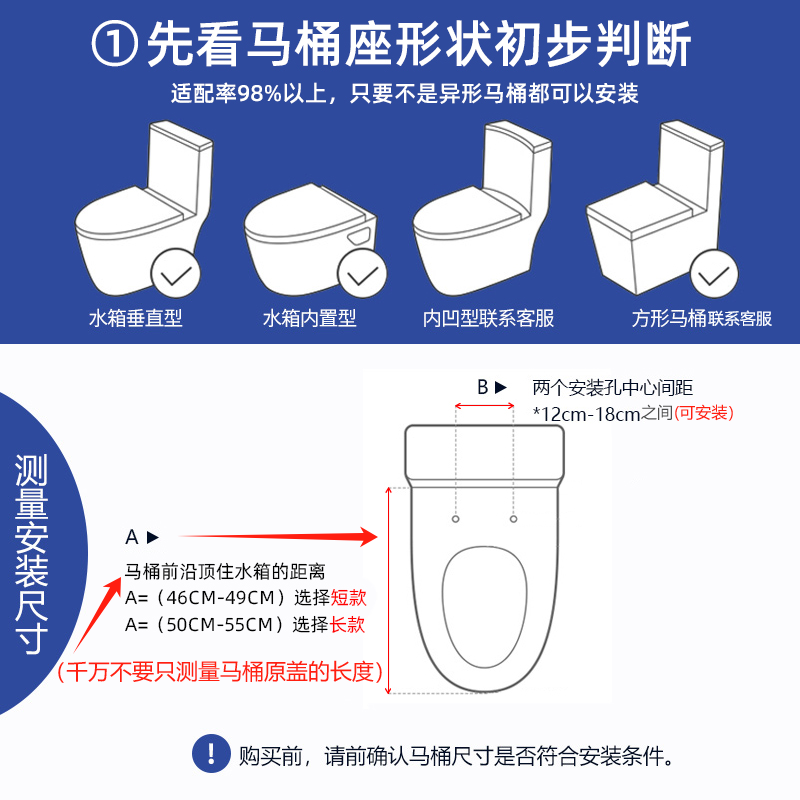 ✅ Smart Toilet Seat Fully Automatic Household Electric Heated Toilet Seat Instant Hot Flushing Warm Air Drying Seat