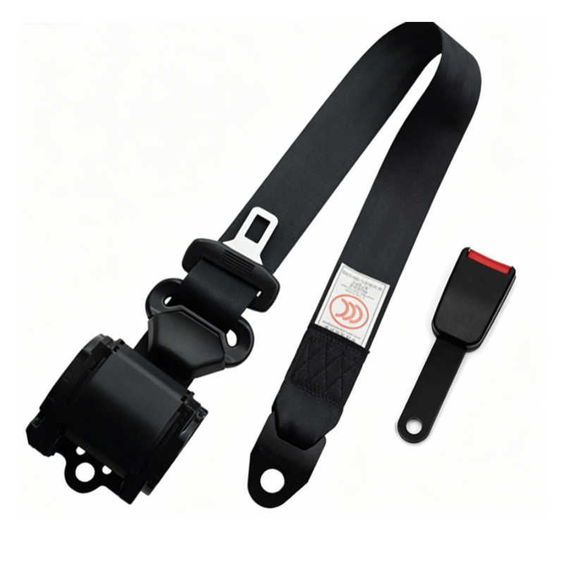 Car Seat Belt for Passenger and Cargo Vehicles, Driver and Passenger Side, Diagonal Shoulder Type, Automatic Retracting Three-Point Emergency Locking Seat Belt