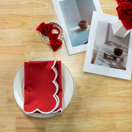 亚麻刺绣餐垫外贸餐巾隔热垫氛围感桌面布艺婚礼餐巾垫Napkins|undefined