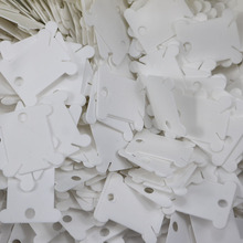 白色十字绣绕线板 缠线板塑料绕线板 鱼线绣线余线理线板整理工具