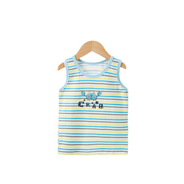 children's cotton summer thin T-shirt sleevless for men and women