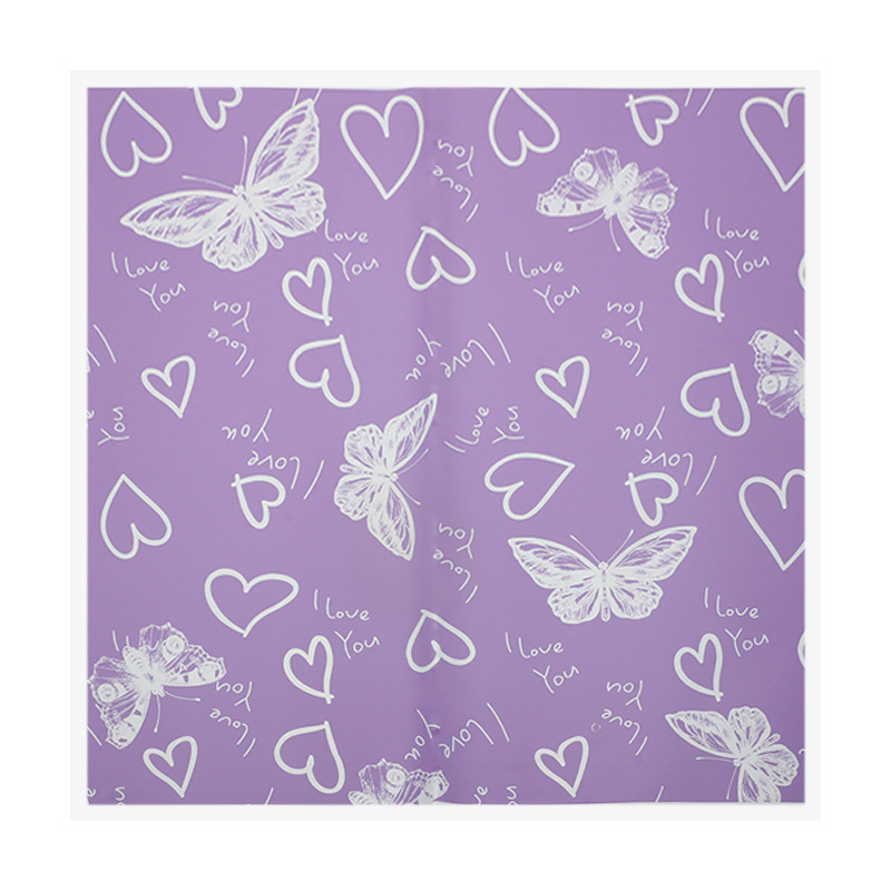 Flor Xi mariposa amado marco de papel de embalaje de flores OPP película impermeable DIY regalo ramo de flores papel de embalaje de flores