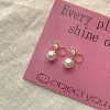 Ear clips pearl, 8mm