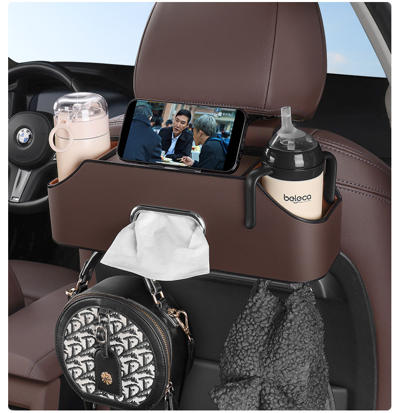 Cross-Border Hot-Selling Multifunctional Seat Back Storage Box Car Storage Box Hanging Bag Car Seat Back Storage Box In-Car
