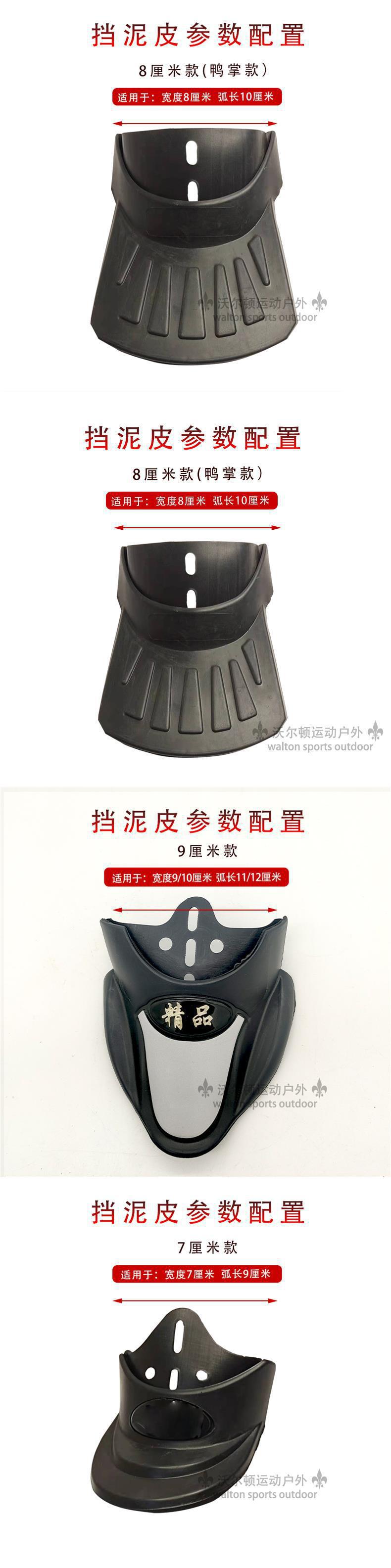 Front and rear mudguards for electric vehicles, mudguards for electric scooters, bicycle mudguards, mud-blocking panels, splash guards