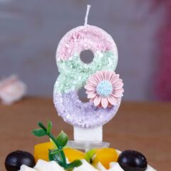 クロスボーダー卸売デジタルキャンドル誕生日三色菊慶生ケーキプラグイン装飾アマゾン速売通ソース