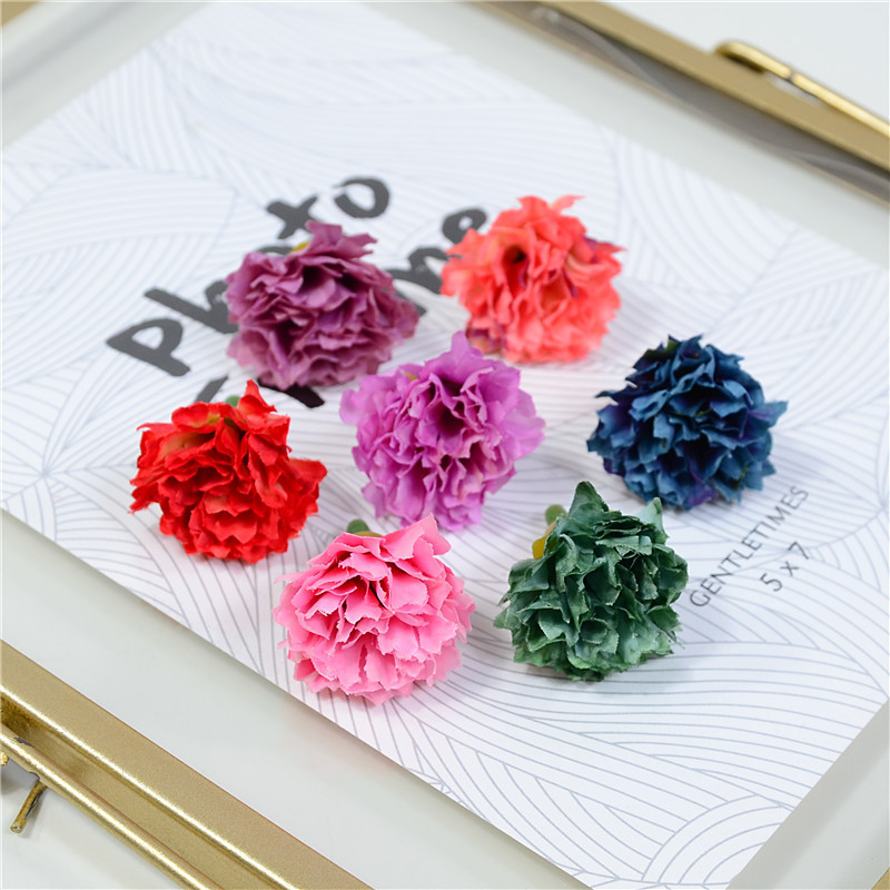 Simulation Carnation Bud Minority Headwear Xunpu Hairpin Flower Making Dessert Table Cake Decorative Flower Box with Flowers