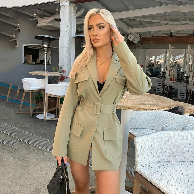 Lapel Long Sleeve Plus Size Fashion Jacket Image 7