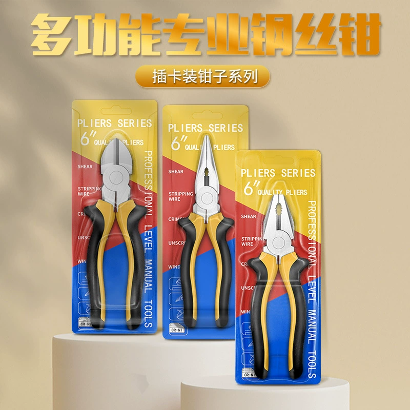 Подлинные тиски 8 дюймов плоскогубцы для заострения ручной работы плоскогубцы большой полный скошенный плоскогубцы многофункциональный ремень для упаковки 6 дюймов стальные плоскогубцы