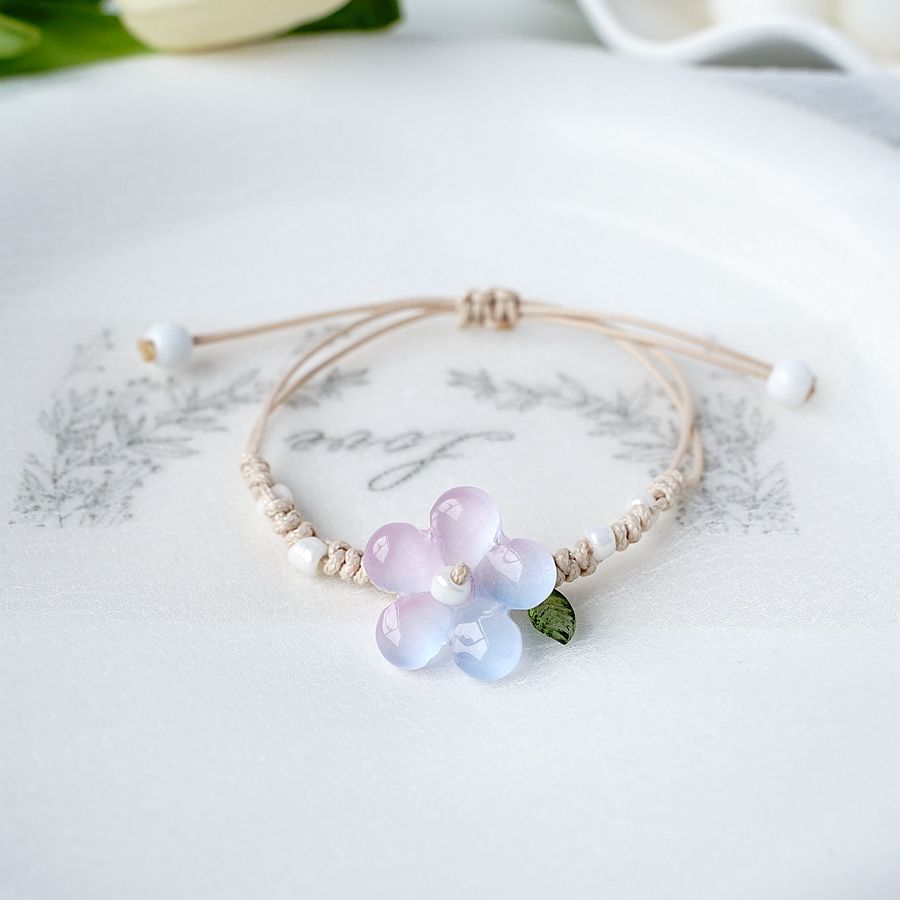 15g Weight Bracelets Classification Daily Occasion natural stone Material Flower Pattern Women'S Gender Flowers Design Simple Style Style Simple Style Flower Natural Stone Flowers Bracelets 4