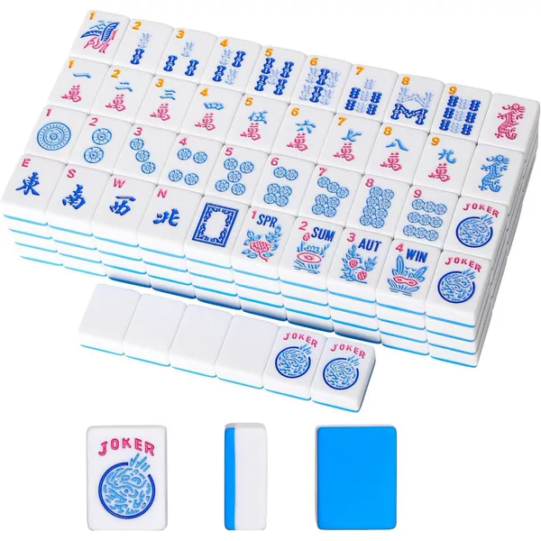 Amazon Cross-Border American Mahjong Mini American Mahjong Cartoon Mahjong Portable Gift Mahjong Leisure and Entertainment